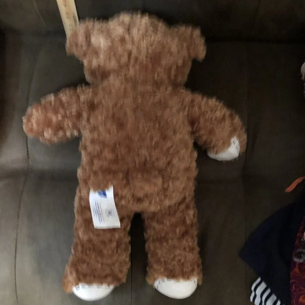 Build-A-Bear  Champ Brown Patch Work - Stitched Teddy Bear Plush BABW Gift - Picture 7 of 10